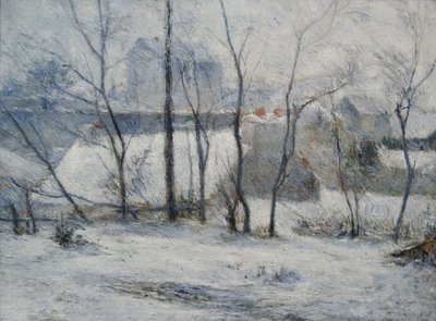 Tuin onder sneeuw, 1879 door Paul Gauguin